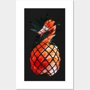 Flamingo Pineapple Posters and Art